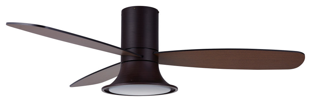 Lucci Air Flusso 52" Light With Remote Ceiling Fan, Oil Rubbed Bronze