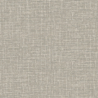 Modern Textured Wallpaper, Mat Interwoven Pattern, Metallic Gray Silver, 1 Roll