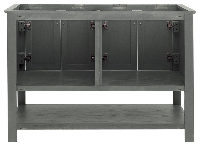 Fresca Manchester Regal 48" Gray Wood Veneer Double Sink Cabinet