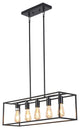CHLOE Lighting CH6D801BK33-DP5 IRONCLAD Industrial 5 Light Matt Black Pendant