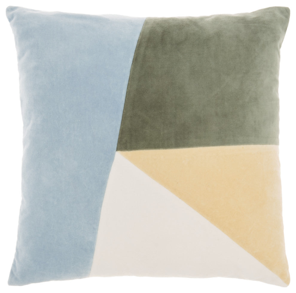 Mina Victory CN031 Throw Pillow, Ocean, 18" x 18"