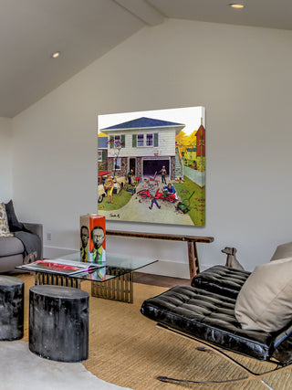 "Ongoing Repair" Painting Print on Wrapped Canvas