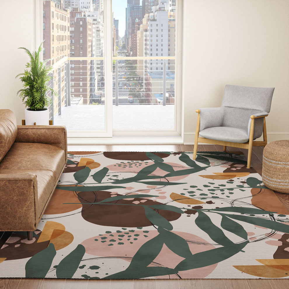 Marta Barragan Camarasa Abstract nature painting 89 Area Rug
