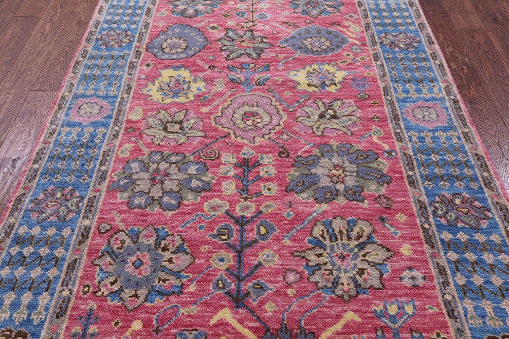 Turkish Oushak Handmade Wool Rug 5' 1" X 8' 1" - Q15350