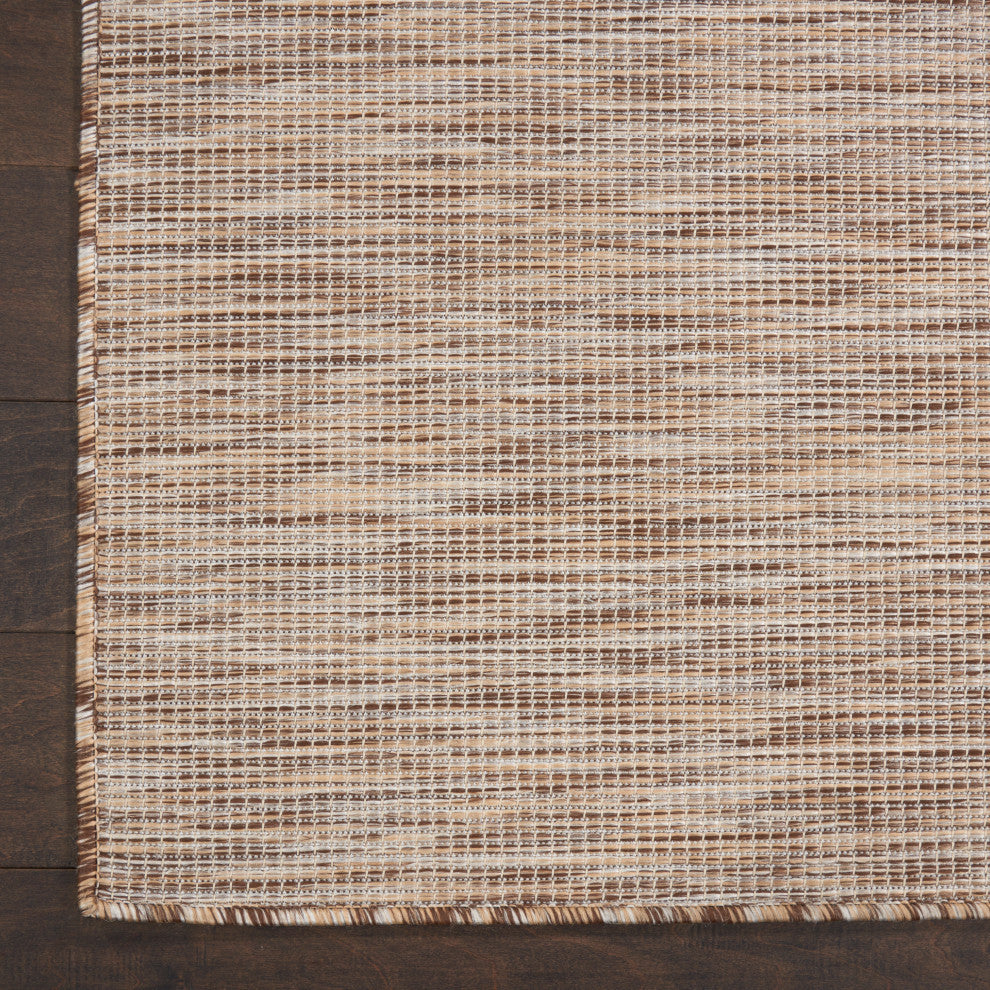 Nourison Positano Contemporary Area Rug, Beige, 2'2"x8' Runner