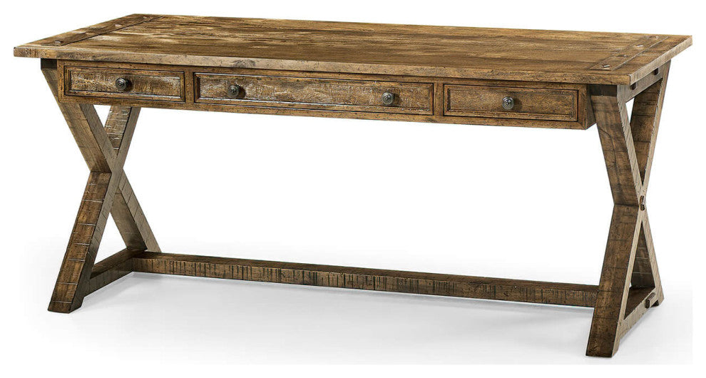Rustic Country Walnut Desk Light Driftwood finish
