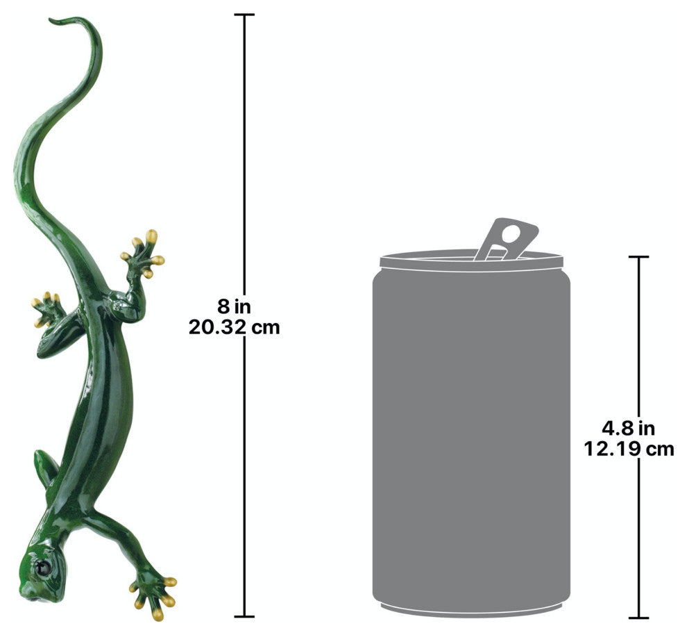 Giant Garden Gecko Lizard Statue