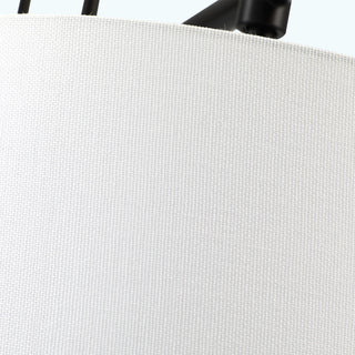 41'' W 3-Light Black Kitchen Island Chandelier With White Drum Shades