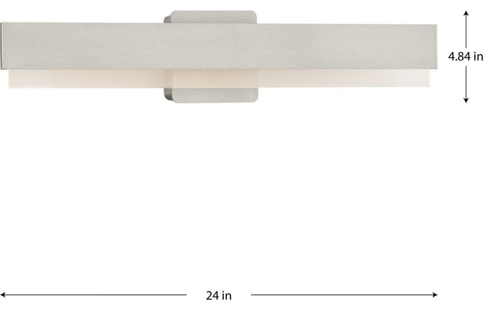 Semblance Collection 24" Brushed Nickel 3CCT Integrated LED Vanity Light