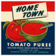 "Home Town Brand Tomato Puree" Digital Paper Print by Retrolabel, 46"x46"
