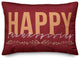 Happy Thanksgiving Red 4 14"x20" Spun Poly Pillow