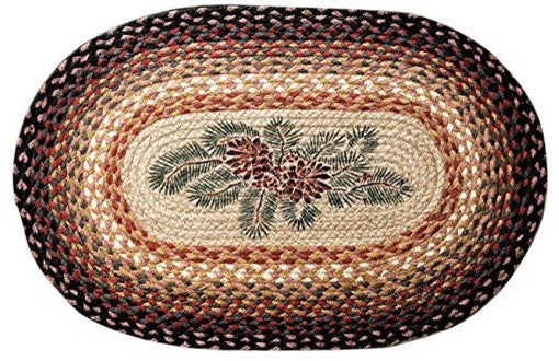 Earth Rugs Rug 20 x 30 BurgundyIvoryNatural
