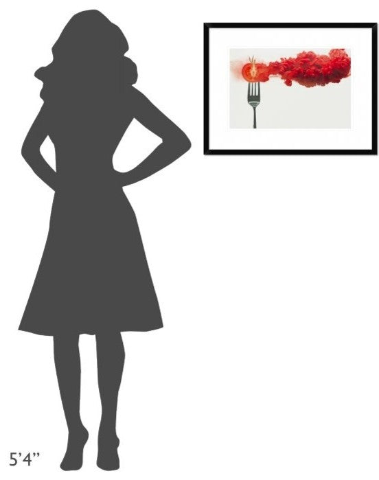 "Disintegrated Tomato" Framed Digital Print by Dina Belenko, 26"x20"