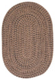 Colonial Mills Hayward HY89 Mocha Traditional Area Rug, Oval 2'x12'