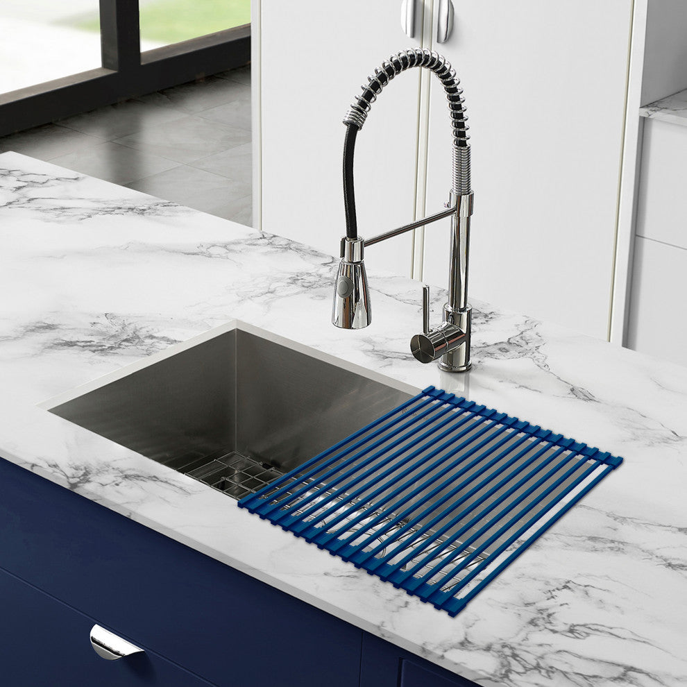 Swiss Madison 20" x 12" Kitchen Sink Grid, Navy Blue