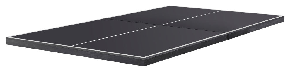 Black Table Tennis Conversion Top With Wooden Frame