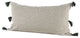 Beige and Black Dotted Lumbar Pillow Cover