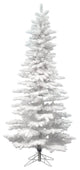 Vickerman A895196LED Flocked Utica Artificial Christmas Tree White LED Lights