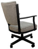 Montana Swivel Metal Dining Caster Chair Reading Base, Hemsath Driftwood - Black