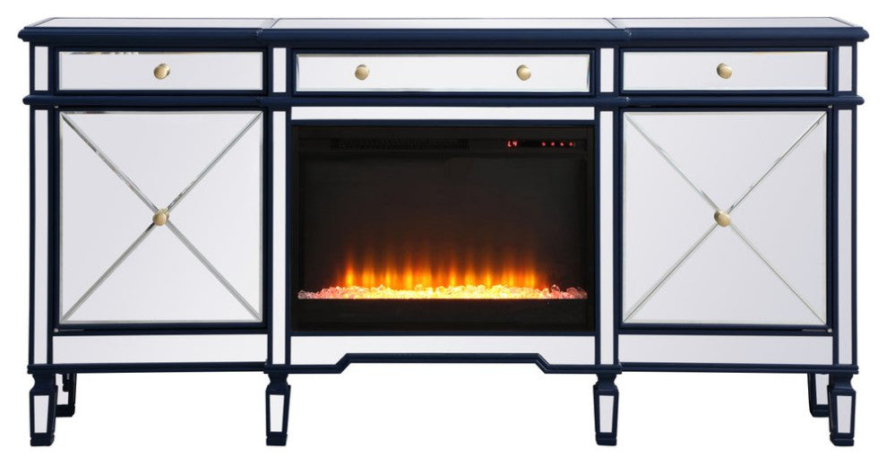 Elegant MF61072BL-F2 Contempo 72" Mirrored Credenza