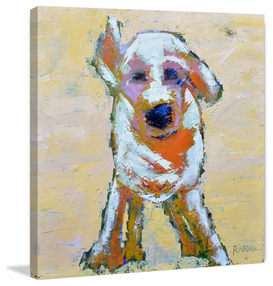 "Buddy" Painting Print on Wrapped Canvas, 24"x24"