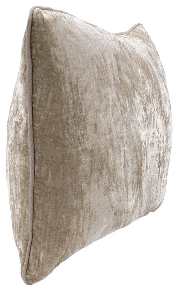 Lexington Viscose Silk Blend Throw Pillow, Natural, 22x22