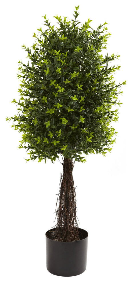 35'' Ixora Topiary, UV Resistant, Indoor and Outdoor