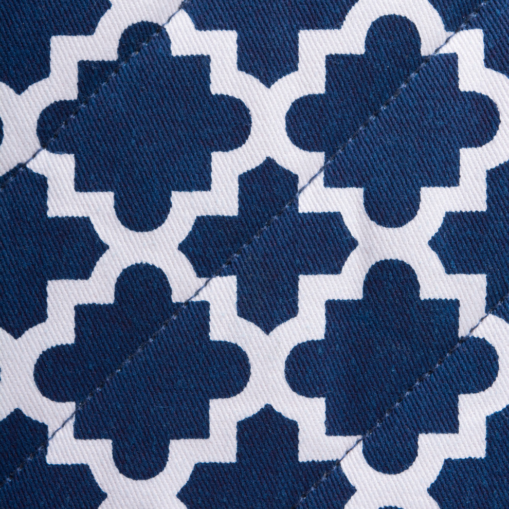 DII Nautical Blue Lattice Pot Holder, Set of 2