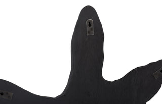 Teak Slice Wall Art, Large, Black