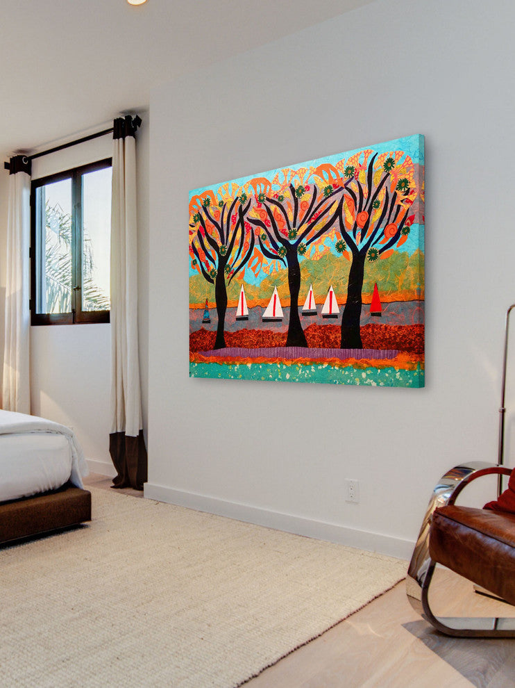 "Idyllic Series 6" Painting Print on Canvas by Lisa Mee