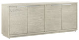 Abbey 4 Door Sideboard Buffet, Gray Oak Wood