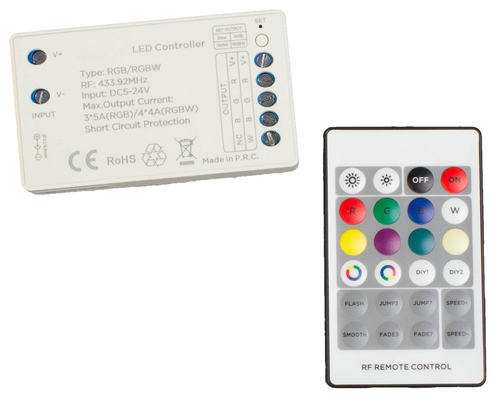 WIRELESS MINI RGB/RGBW LED LIGHT CONTROLLER 180w max