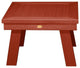 Adirondack Outdoor Side Table, Rustic Red