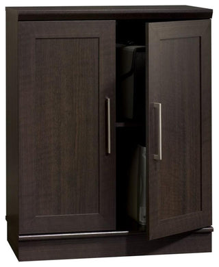 White background with a cropped/open view of the cabinet showing interior details.