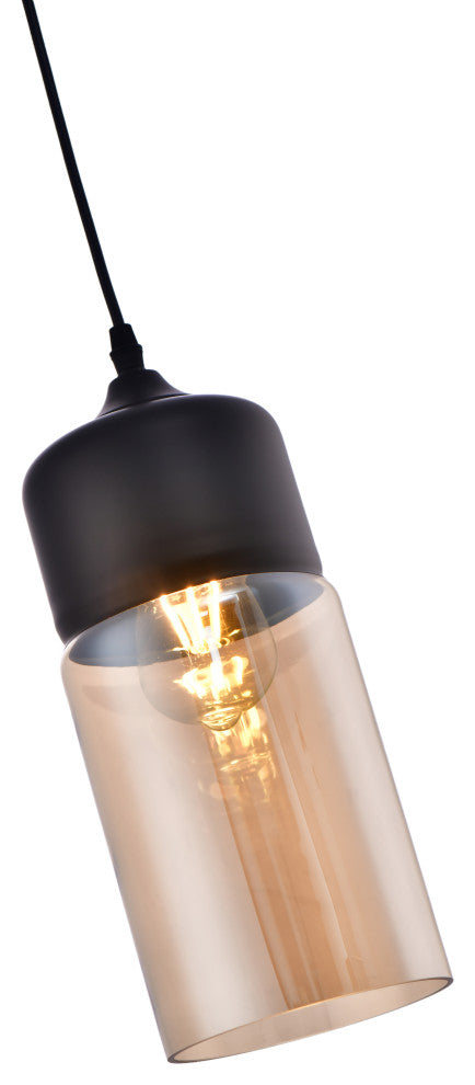 Lazzur Besbre 1 Light 5" Matte Black Pendant