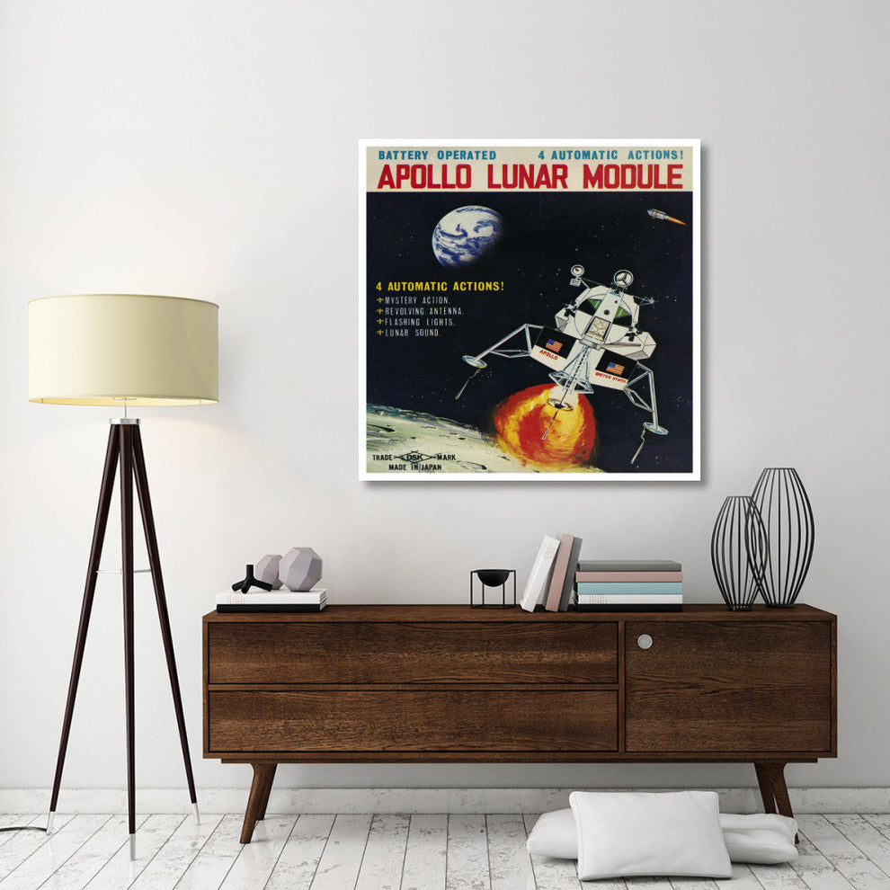 "Apollo Lunar Module" Digital Paper Print by Retrorocket, 46"x46"