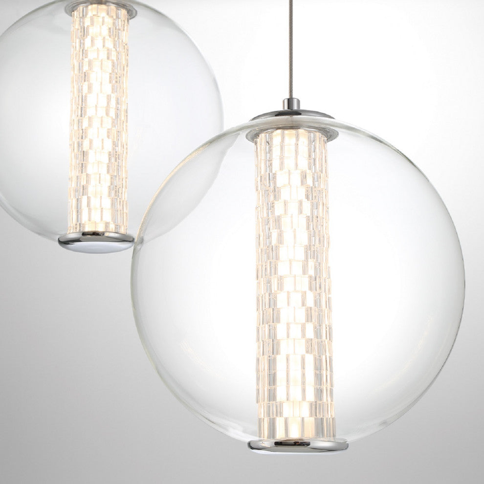 Atomo 3-Light Pendant, Chrome