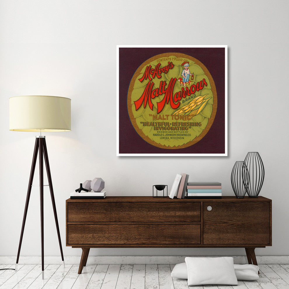 "McAvoy's Malt Marrows "Malt Tonic" Digital Paper Print by Retrolabel, 46"x46"