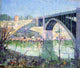 Ernest Lawson A Spring Night- Harlem River, 20"x25" Wall Decal