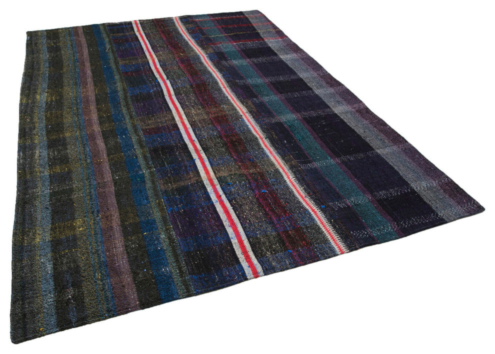 Rug N Carpet - Handmade Anatolian 7' 7'' x 10' 4'' Rustic Patchwork Kilim Rug