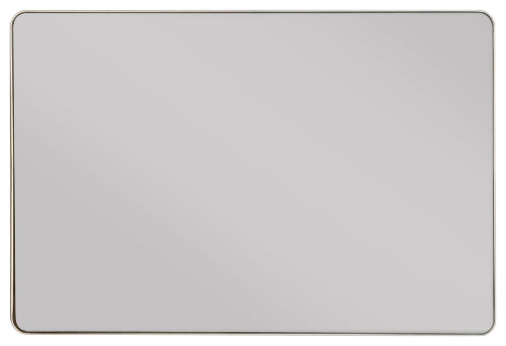 American Furniture Classics Model M7823PCG2436 Gold Framed Rounded Corner Mirror