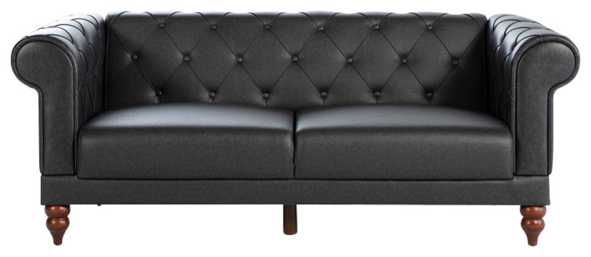 Muse Love Seat, Muse Gray Pu