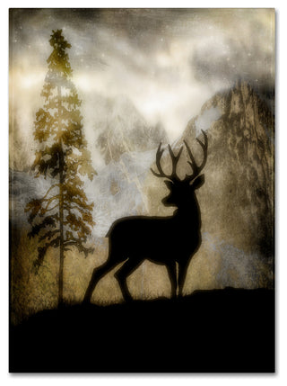 LightBoxJournal 'Mystic Deer' Canvas Art, 14" x 19"