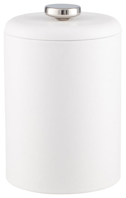 Contempo White 2 qt. Tall Ice Bucket With Thick Vinyl Lid, No Handle