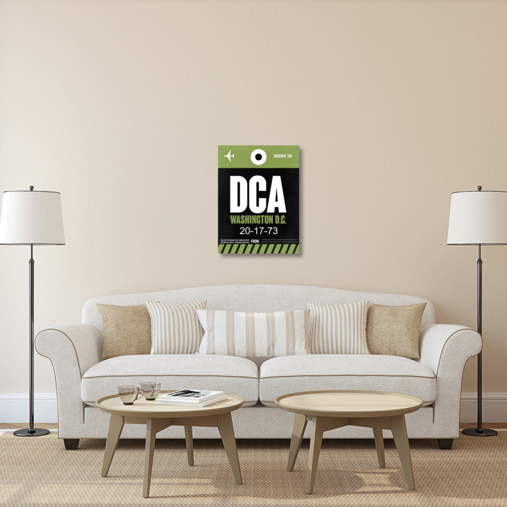 "DCA Washington Luggage Tag 2" Fine Art Print