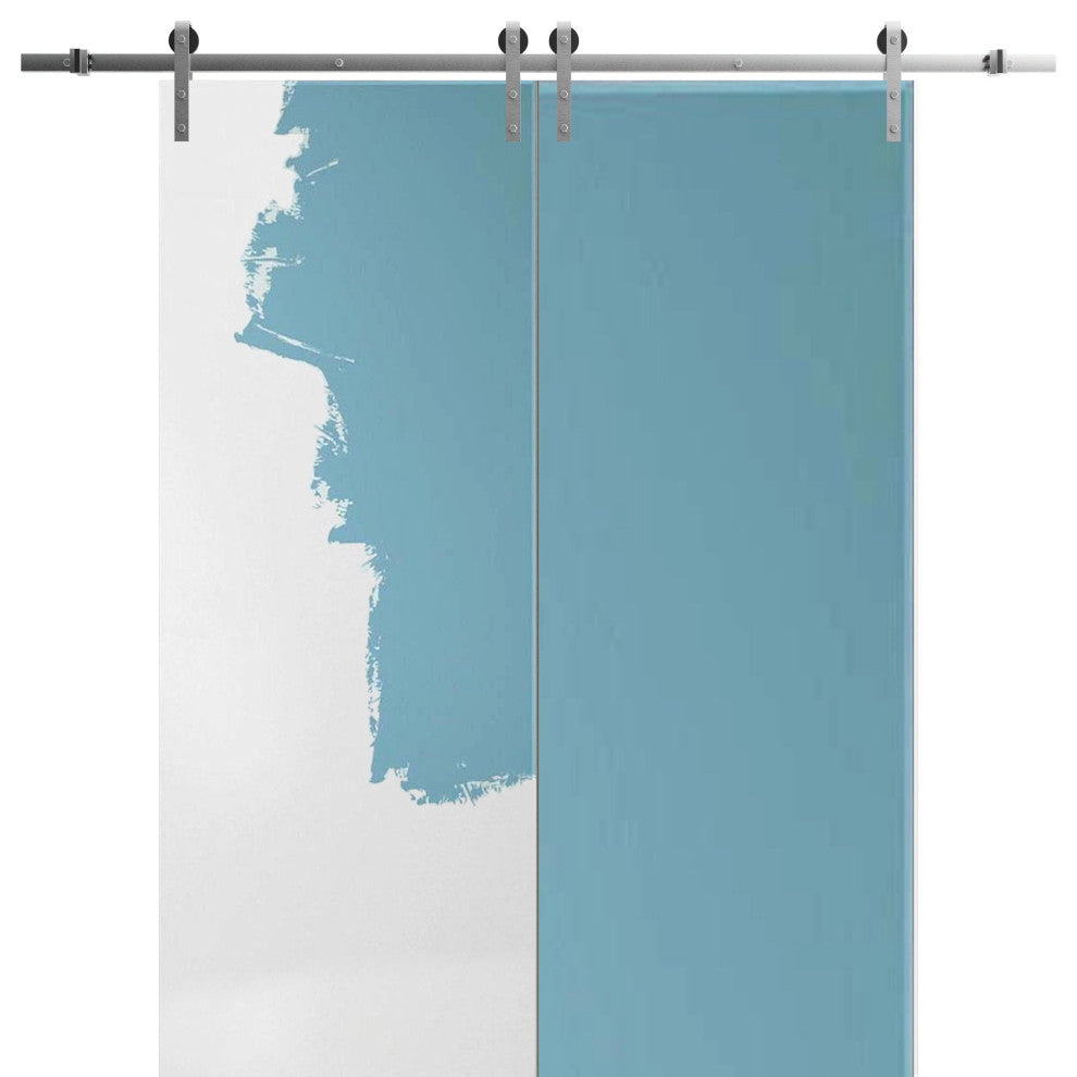 Double Barn Door 72 x 80 | Planum 0010 Primed | 13FT