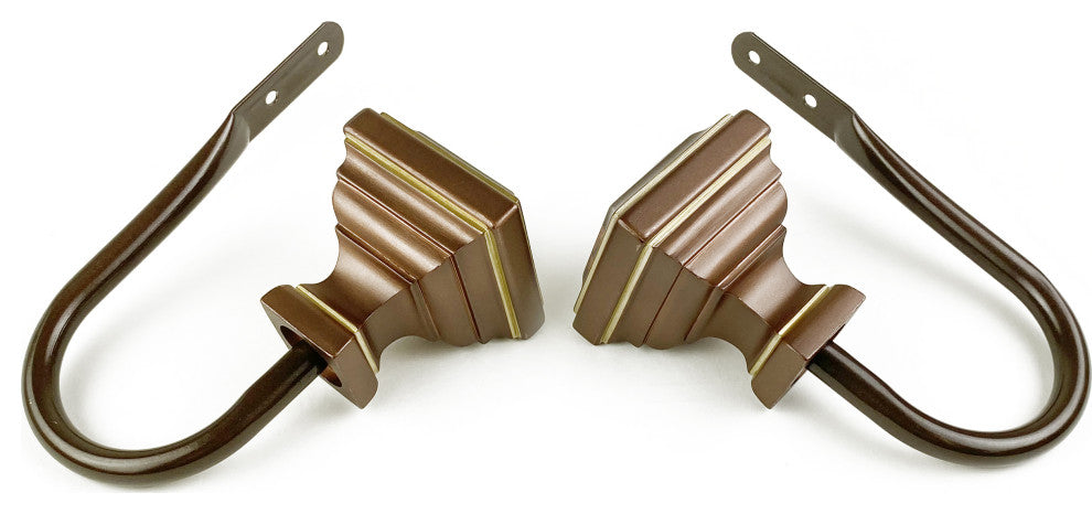 Kira Curtain Holdback, Pair, Cocoa