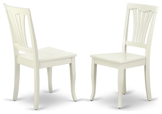 3Pc Round 42 Inch Table With Two 9-Inch Drop Leaves, 2 Vertical Slatted Chairs