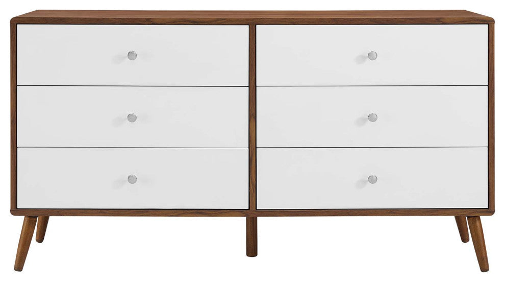Transmit 60" Dresser, Walnut White