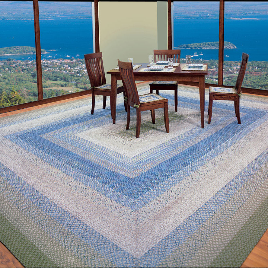 Homespice Decor Seascape Cotton Braided Rug 8' x 10' (Oval)